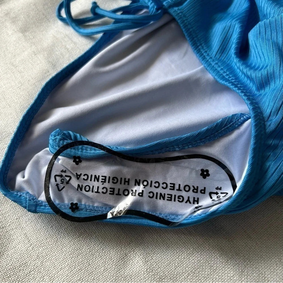 Ribbed One Piece Swimsuit Tummy Control High Cut Bathing Suit V Neck bikini - Picture 9 of 13